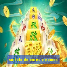 sorteio de cores e nomes